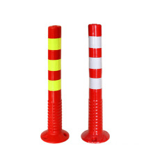 Highly Visible Reflective Traffic Safety Warming Flexible Plastic Bollard, Plastic Bollard Warning Post/